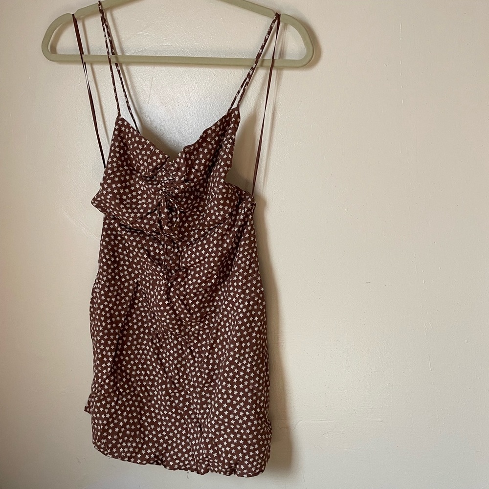 Brown mini dress, Santa Barbara boutique, size small